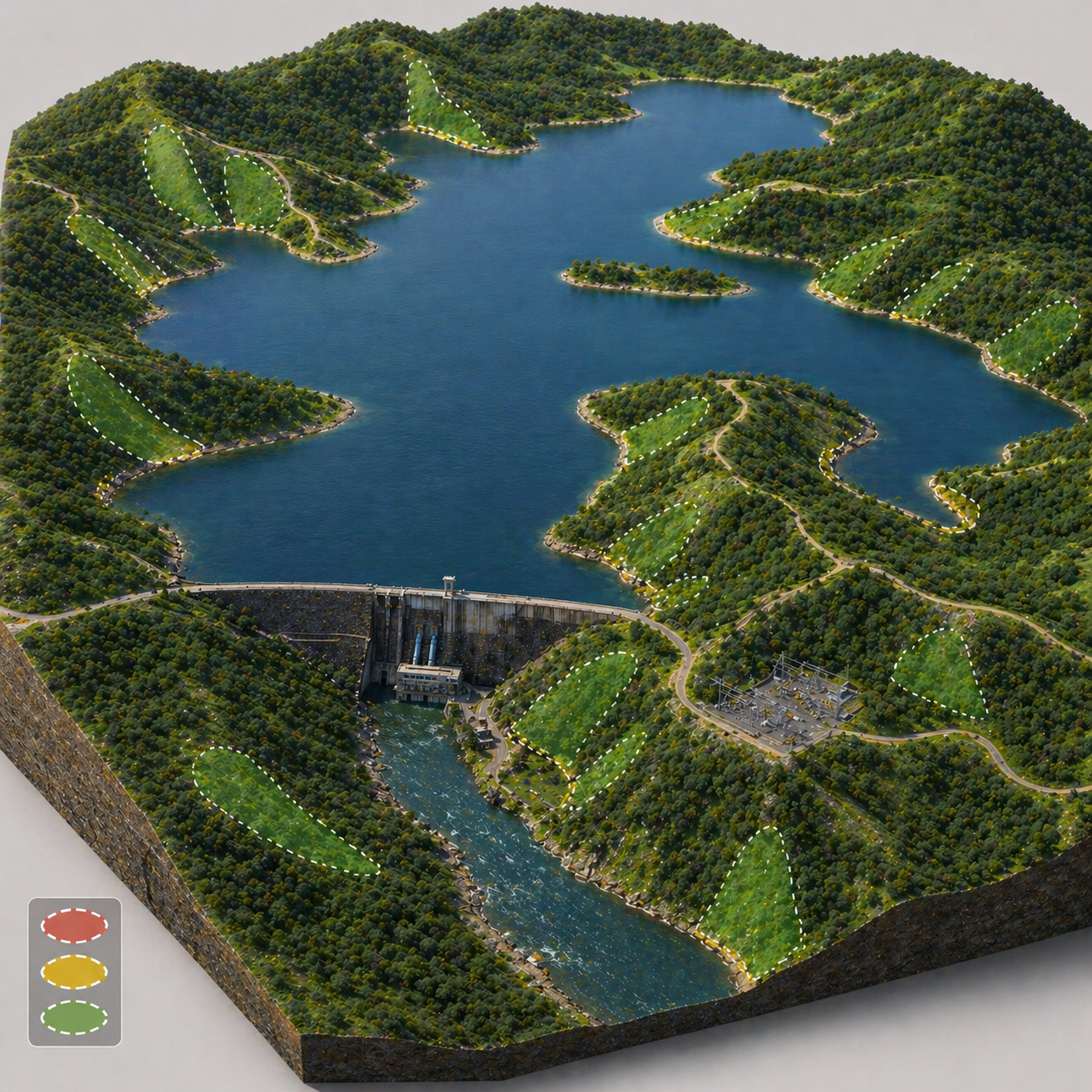 Meio Físico monitoramento erosão usina hidrelétrica serra do facão davinópolis catalão go área frontal