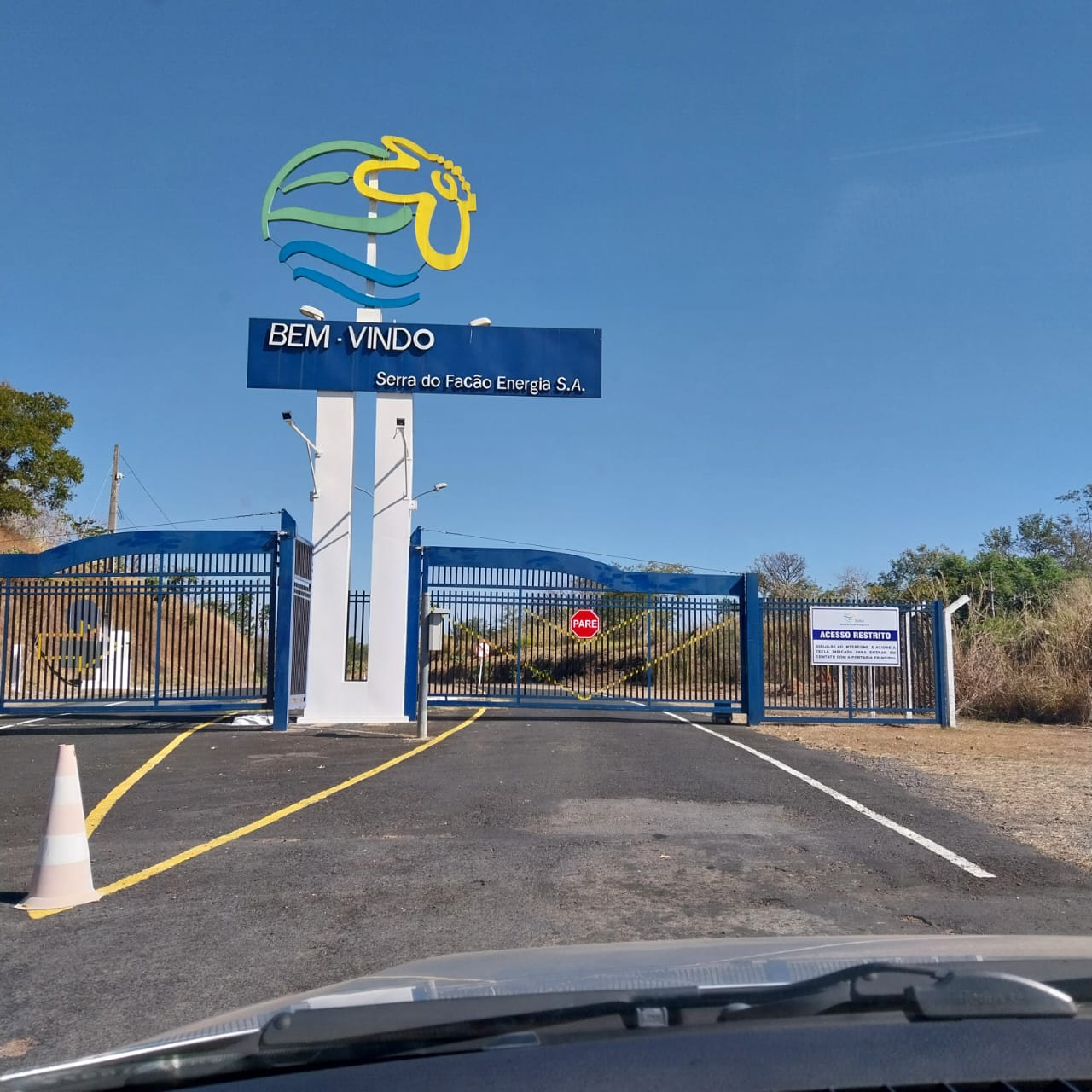 Meio Físico patrimônio usina hidrelétrica serra do facão davinópolis catalão go área frontal
